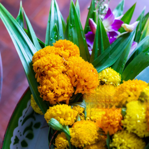 Flower Basket Offering 供佛花篮